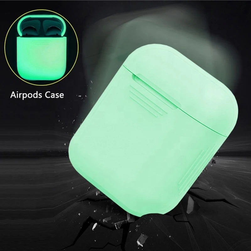 Bluetooth Earphone Storage Box Wireless Earphone Silicone Luminous